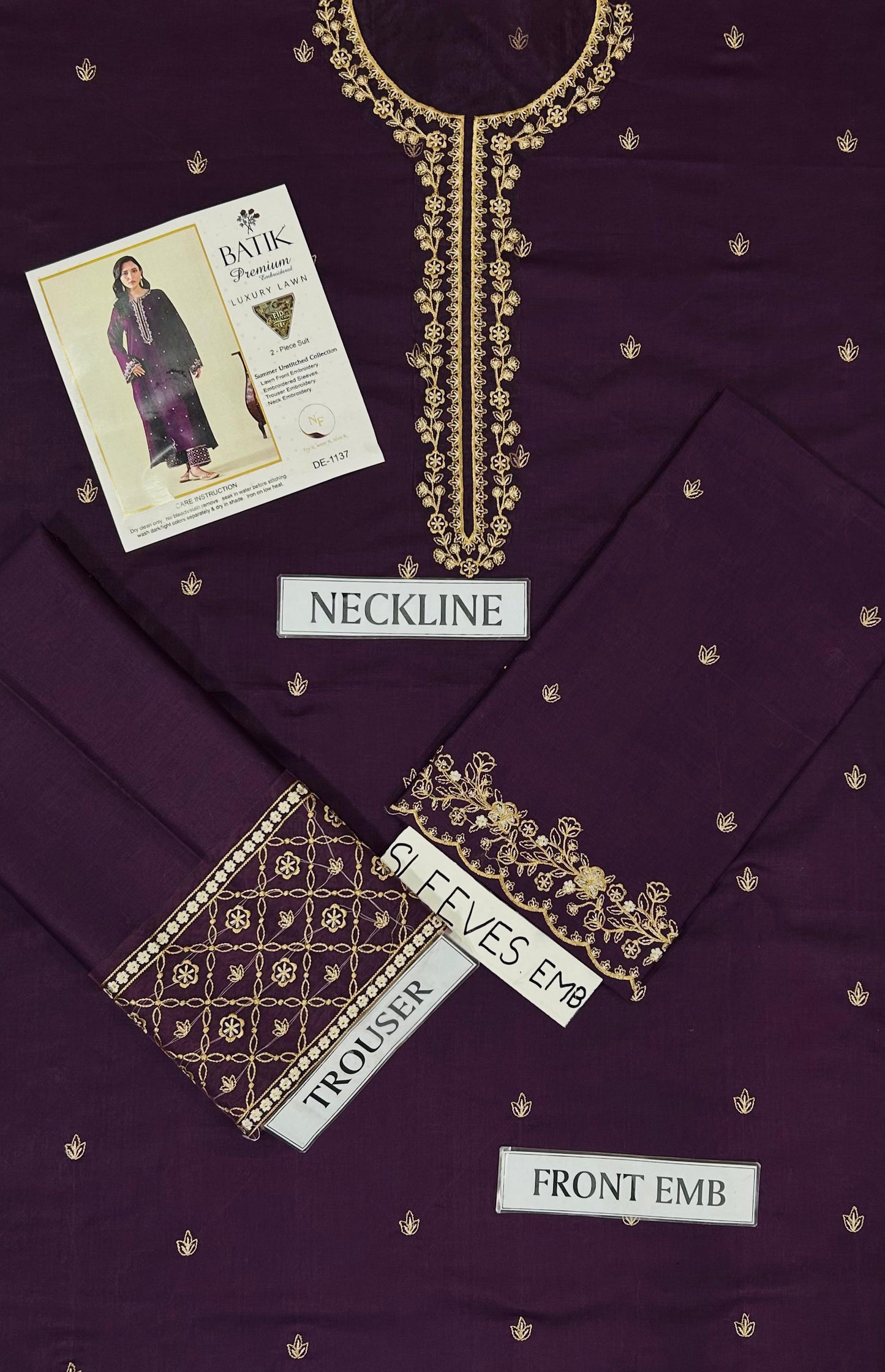 Batik Wear – Premium Embroidered Lawn Suits for Women