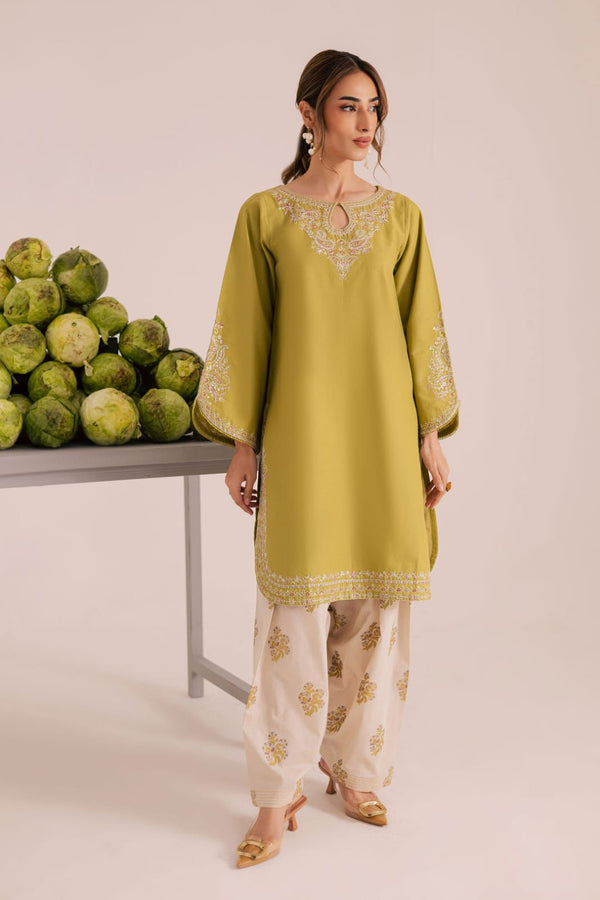 Batik 1104 Premium Airjet Lawn 2 Piece Heavy Embroidered Suit for Women