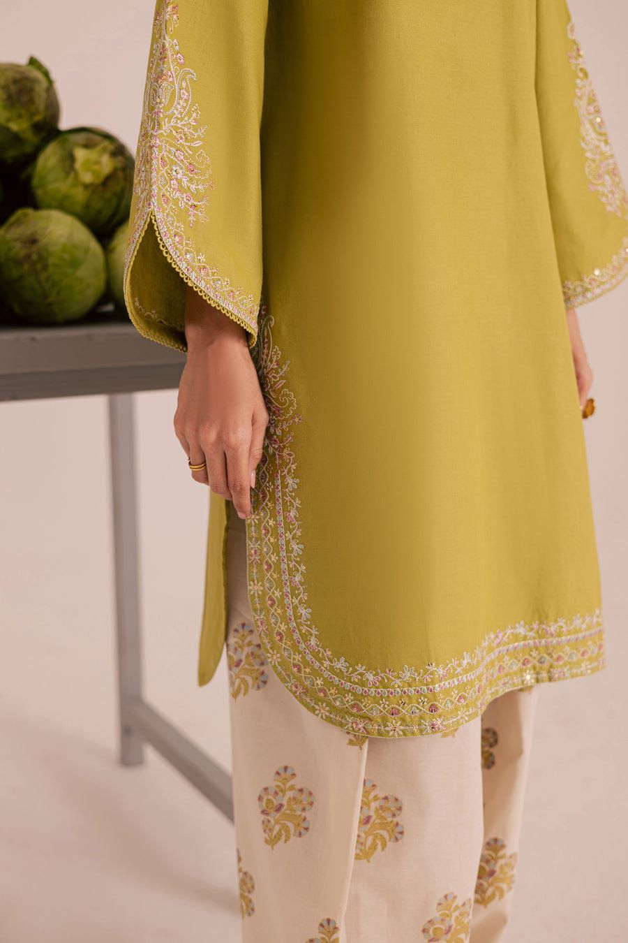 Batik 1104 Premium Airjet Lawn 2 Piece Heavy Embroidered Suit for Women