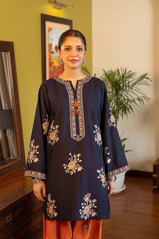 Motif 2 Piece Heavy Embroidered Lawn Suit for Women with Embroidered Trouser